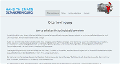 Desktop Screenshot of oeltank-reinigung.de