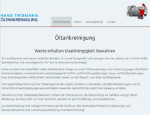 Tablet Screenshot of oeltank-reinigung.de